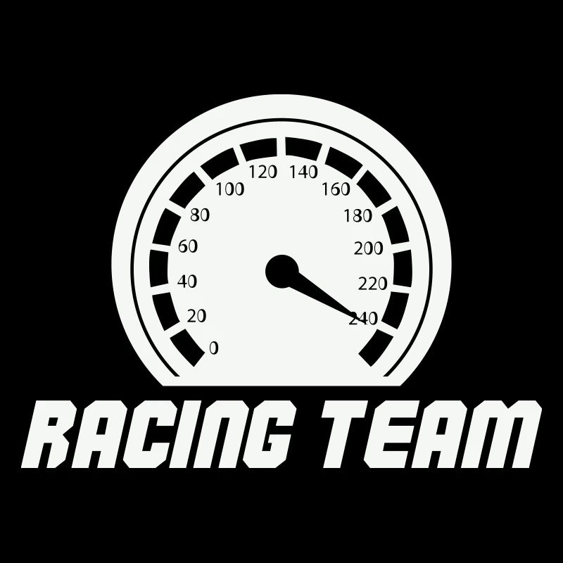 Emblème du compteur de vitesse de l’équipe de course