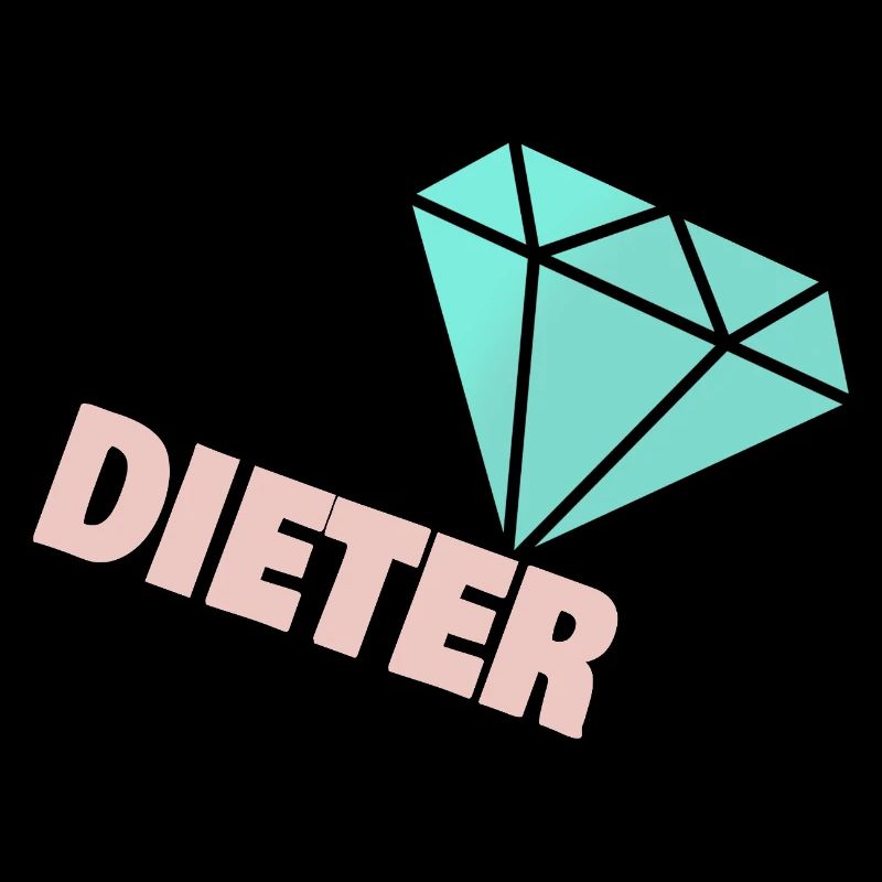 Funkelnder Diamant mit Dieter
