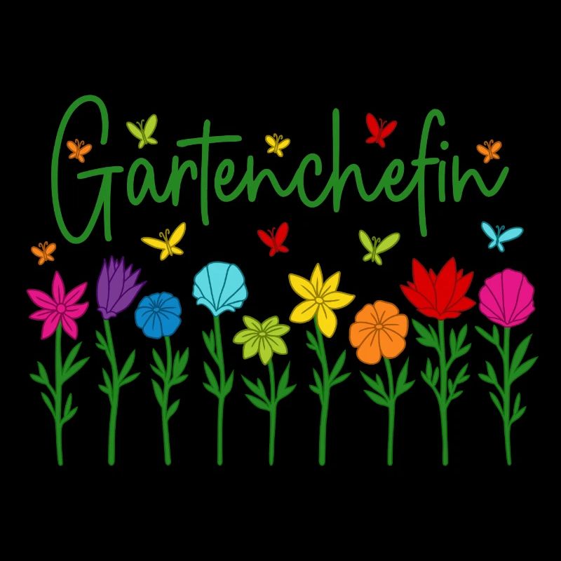 Garten Chefin Blumen Gartenarbeit Gartenchefin