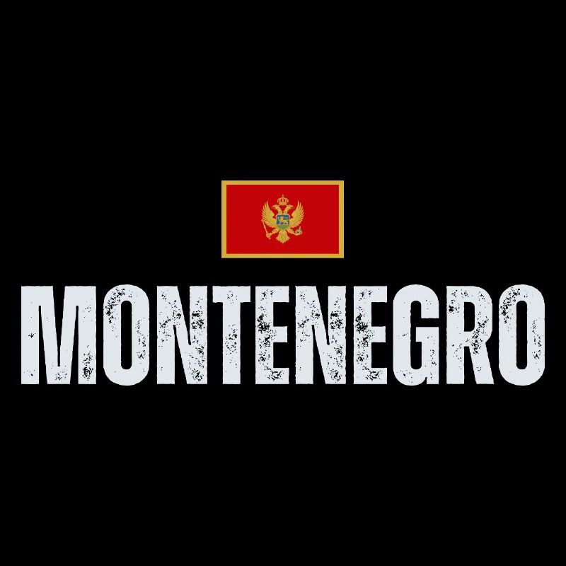 Drapeau du Monténégro, j’aime le Monténégro