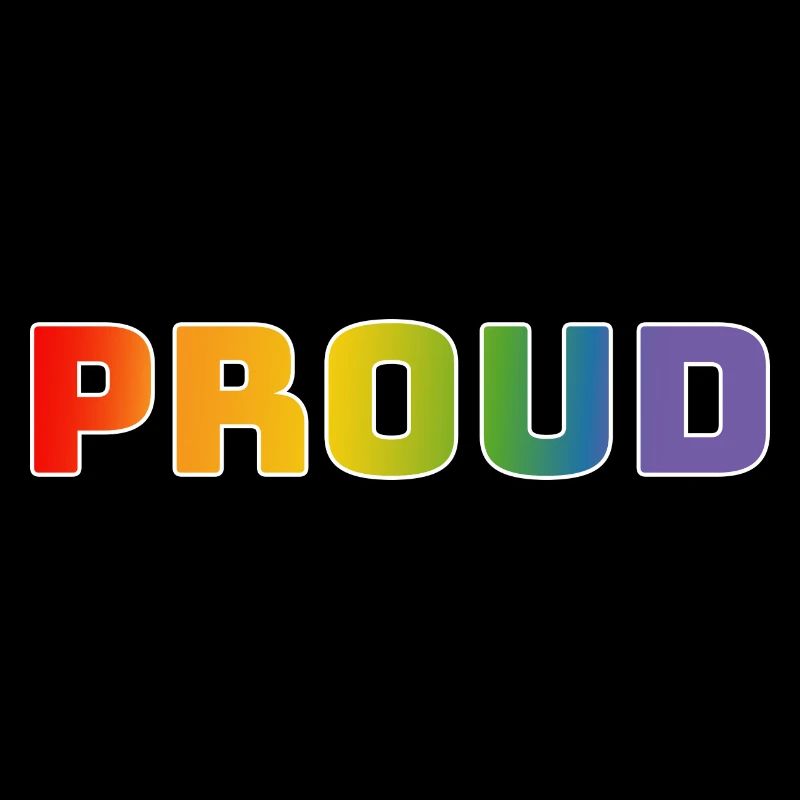 Rainbow proud white