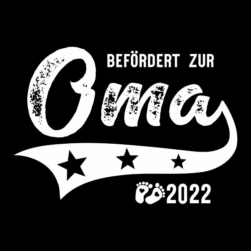 Befördert zur Oma 2022 Babyfüße Großmutter