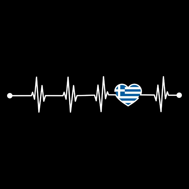 Heartbeat drapeau de la Grèce