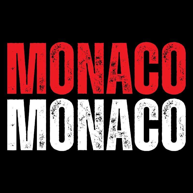 Monaco-Flagge, monegassischer Stolz