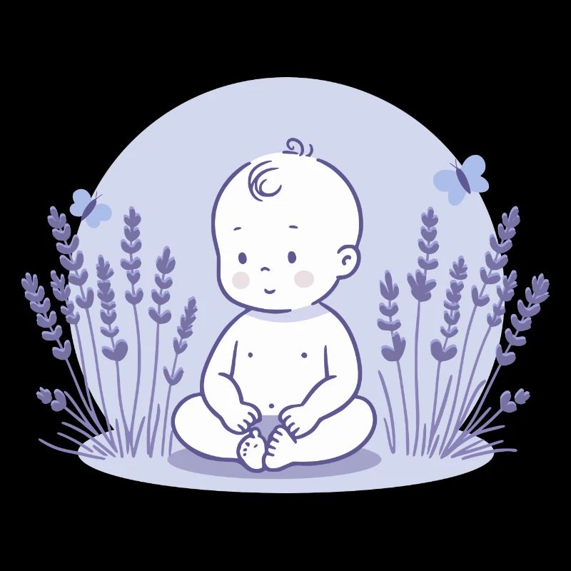 Bébé en lavande