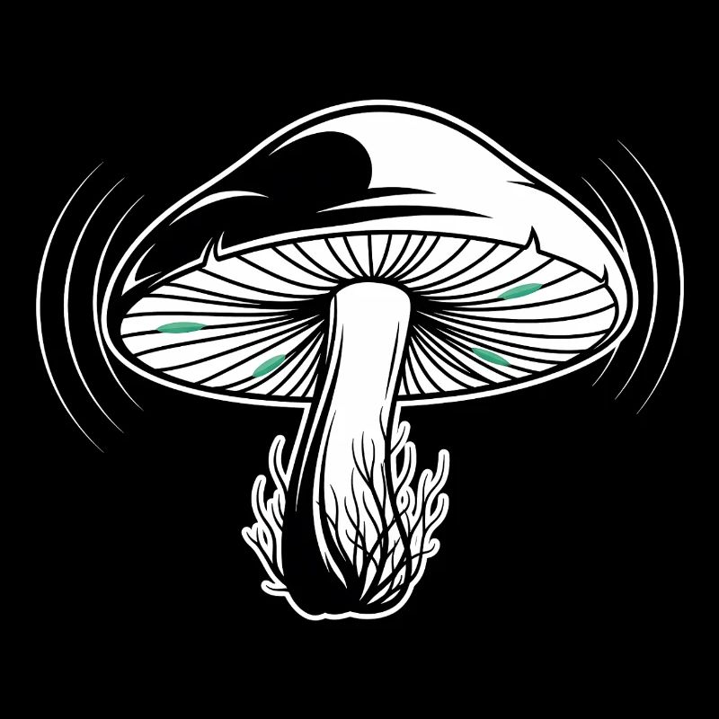 Illustration mystique de champignon de la forêt