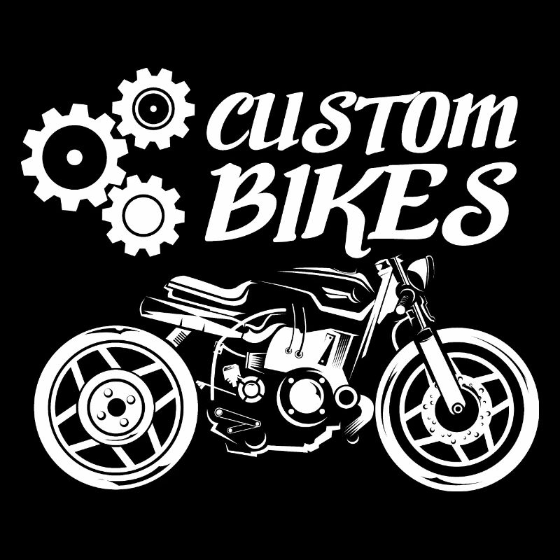 Custom Bikes Moto Icon Illustration Graphique
