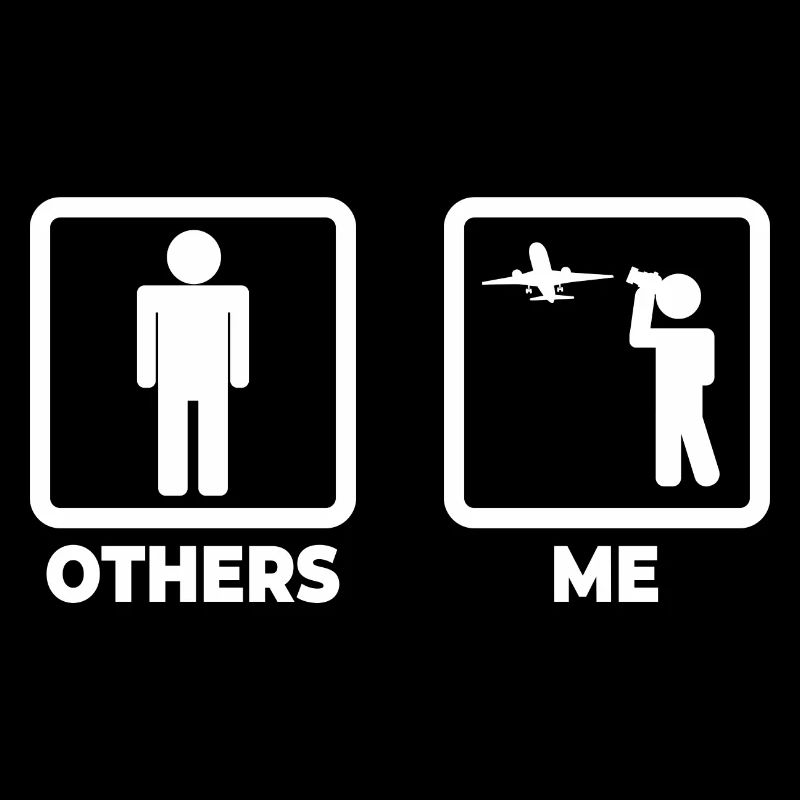 Planespotter Stick Figure