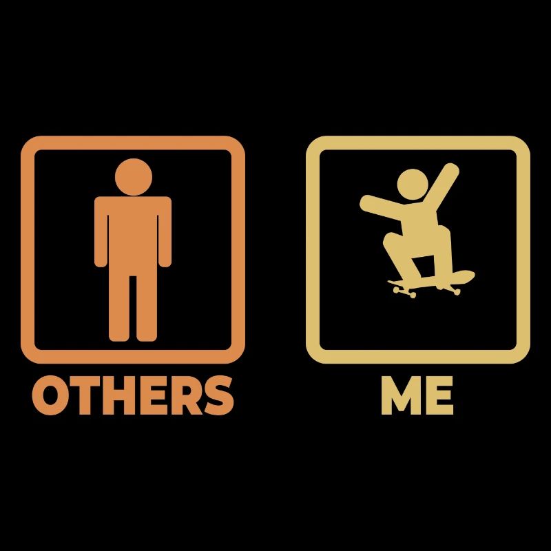 Skater Stick Figure