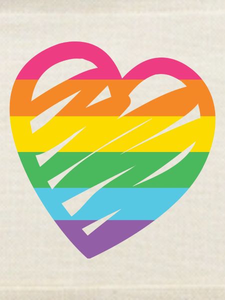 LGBTQ-Regenbogenherz