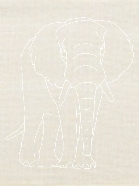 Elefant lineart