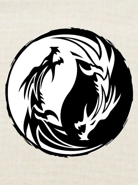Drache Yin Yang
