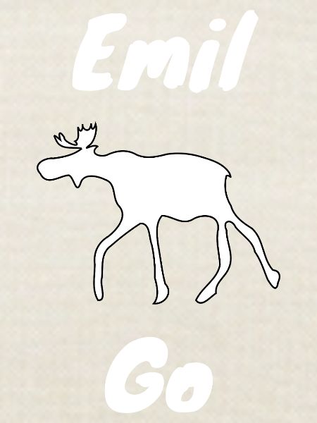 Emil der Elch withe