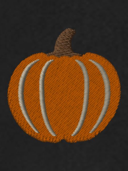 Pumpkin embroidered