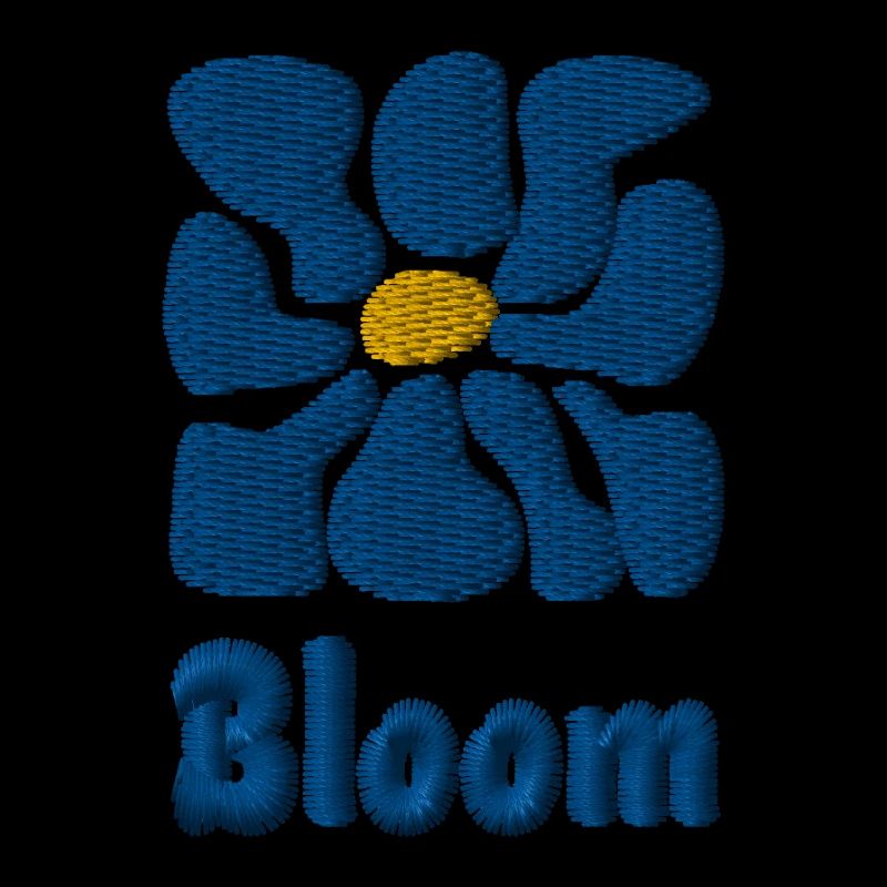 Embroidered Graphic Flower Bloom