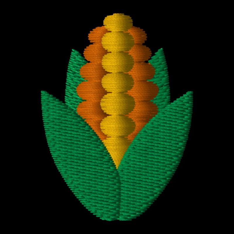 Corn embroidered