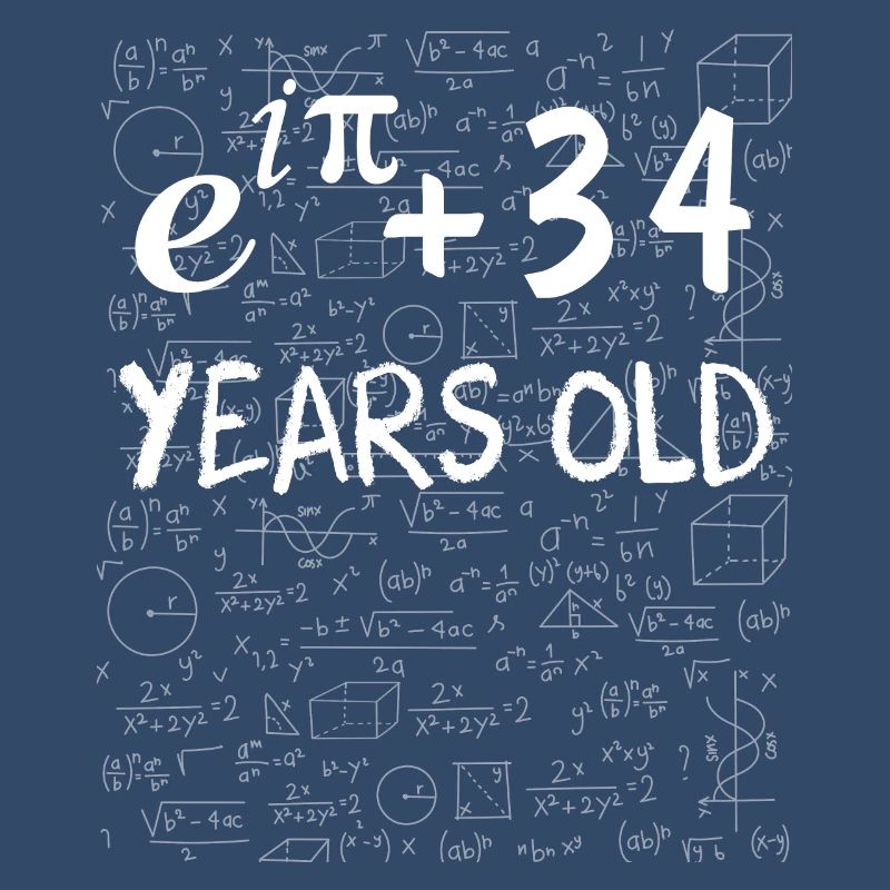 33rd birthday 33 years old Euler Identity gift