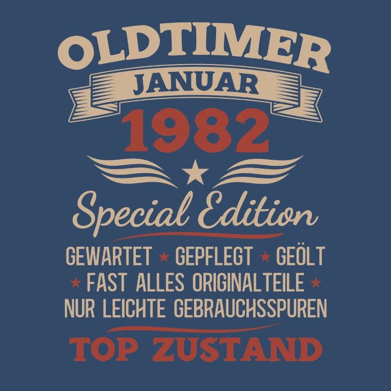 44. Geburtstag Geschenk Oldtimer Januar 1982