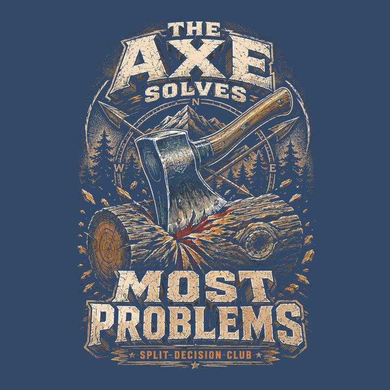 Lumberjack Lumberjack The Axe Solves Most Problems