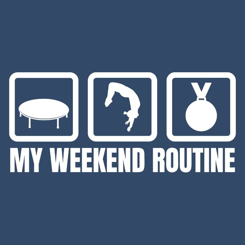 Trampolin Wochenendroutine
