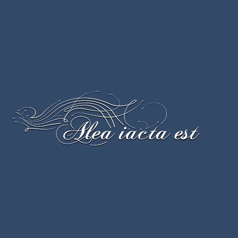Alea iacta est décoré blanc