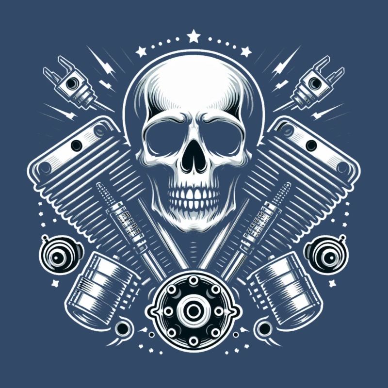 Conception de crâne de motard 2