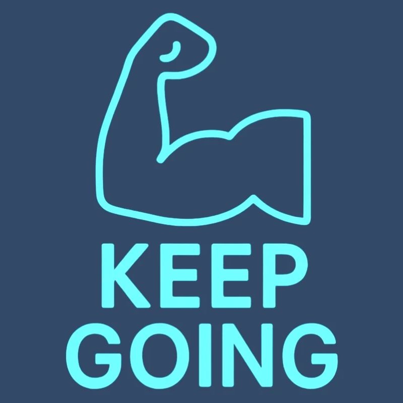 Durchhaltearm Keep Going