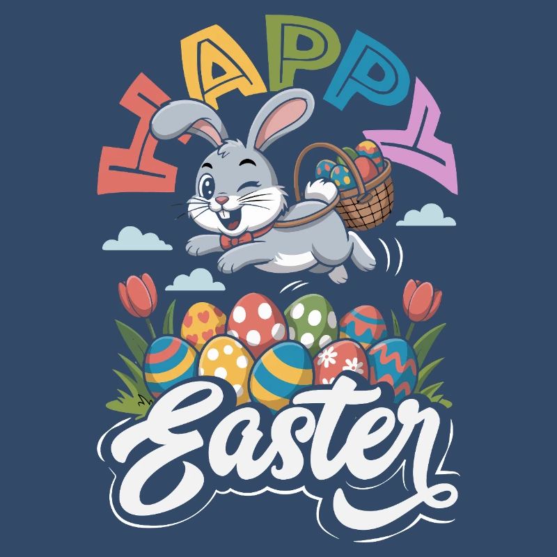 Happy Easter Sweet Easter Bunny Egg Hunt Easter Eggs