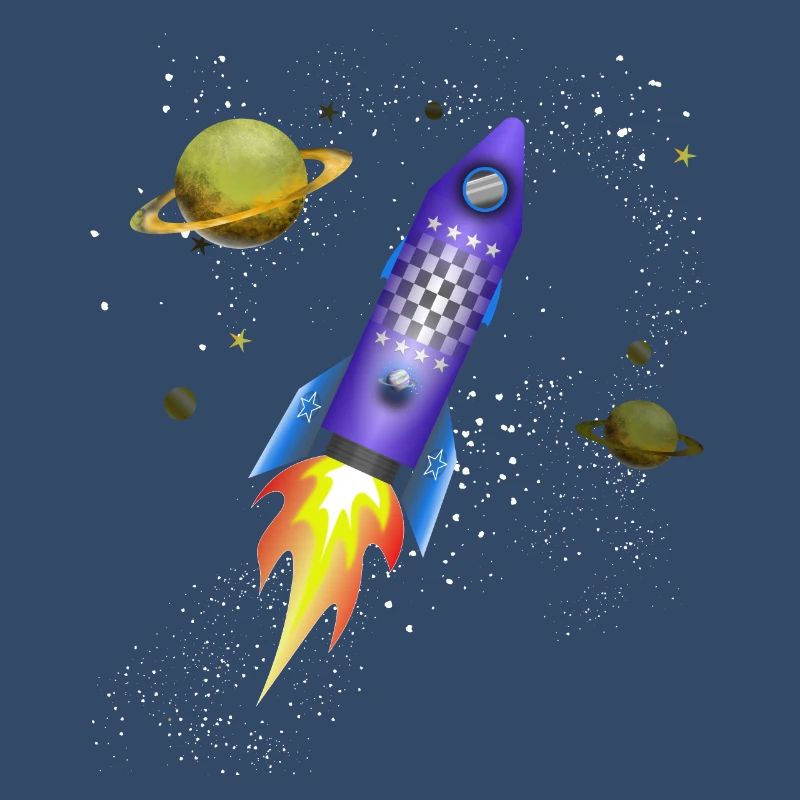 Fusée dans l'espace