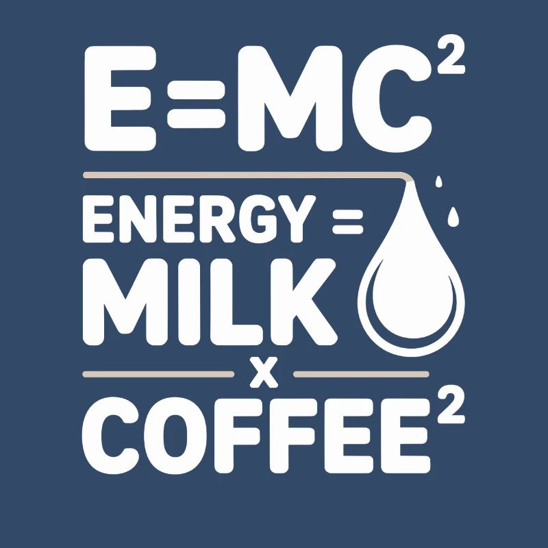 E=MC2 Physics Saying Caffeine Nerd Energy Coffee