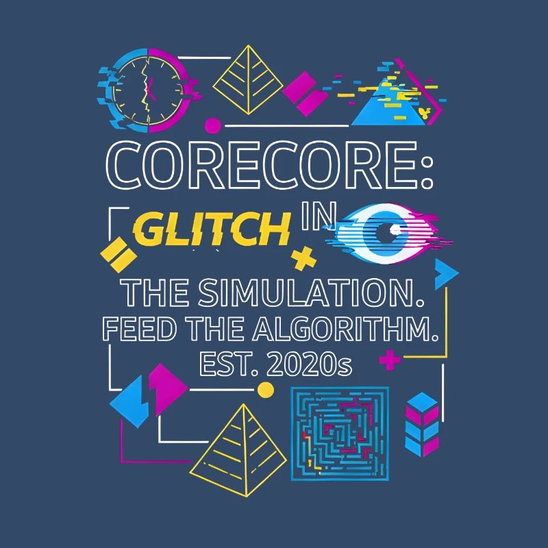 Corecore Glitch Simulation Algorithm Collage