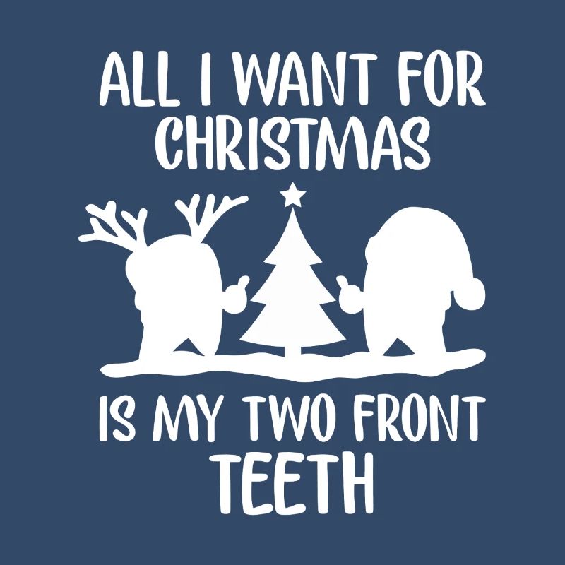 Two Front Teeth Christmas Tee
