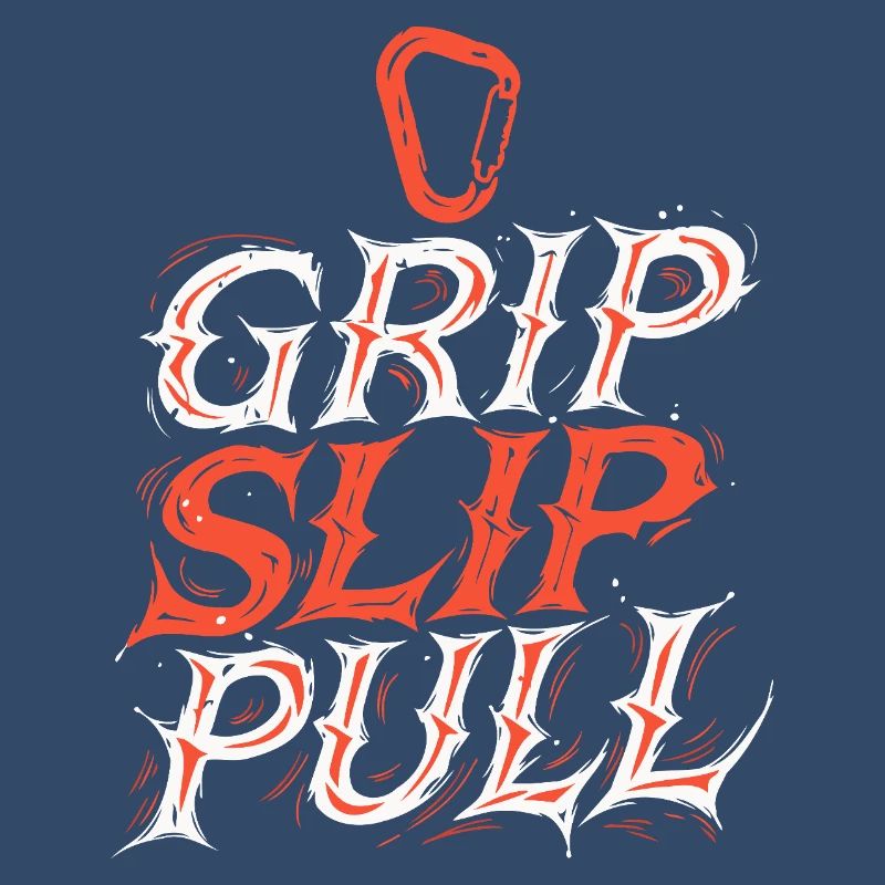 Grip Slip Pull Typographie Dynamique