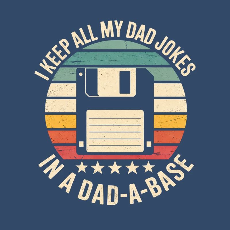 Retro Floppy Disk Humor Dad Jokes Database Database