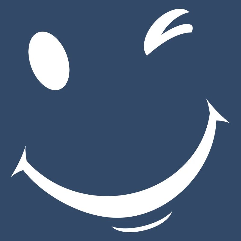 White wink expression