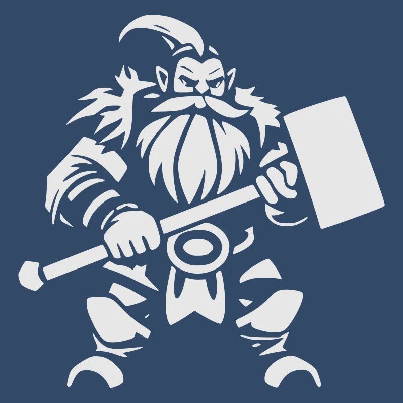 Dwarf Warrior With War Hammer