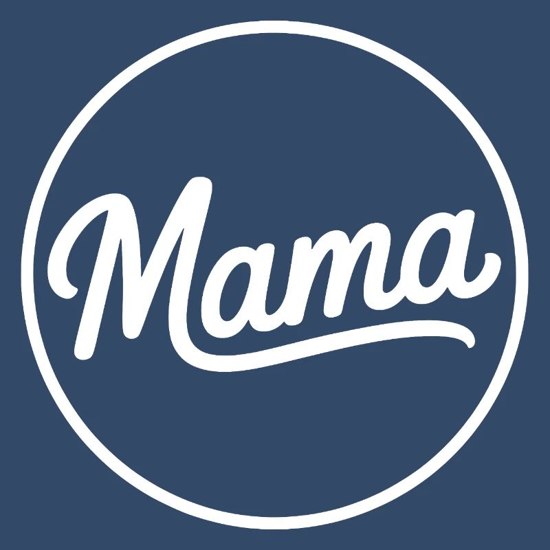 Mama Script Circle Logo T-Shirt