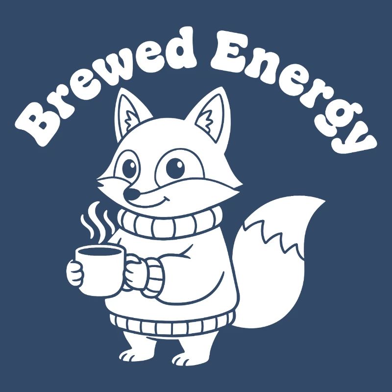 Modèle de pull Coffee Fox