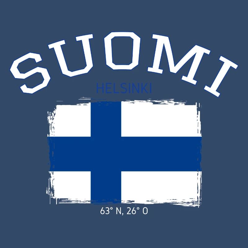 Finland flag with Helsinki reference