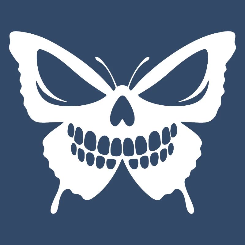 Conception complexe de crâne de papillon