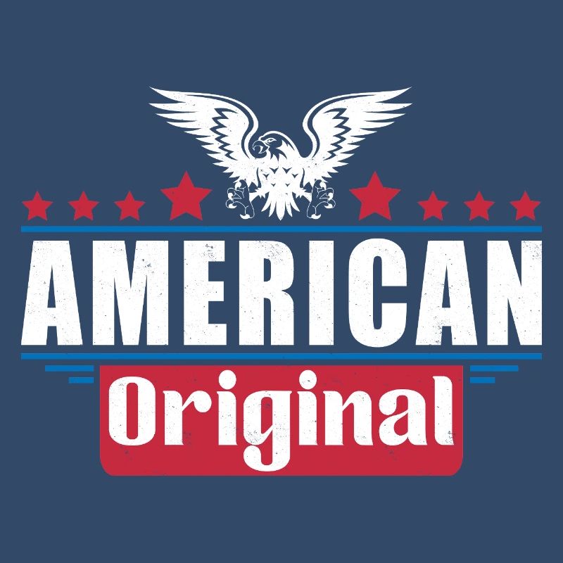 Patriotic Eagle American Flag Design