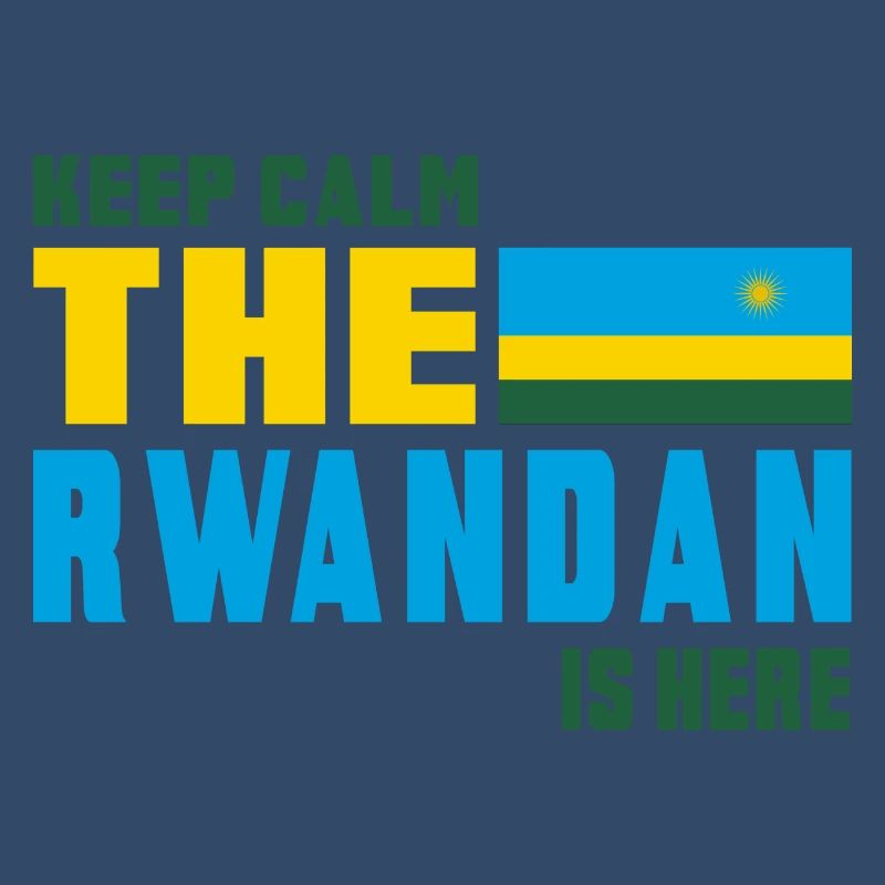 Keep calm Rwanda flag design