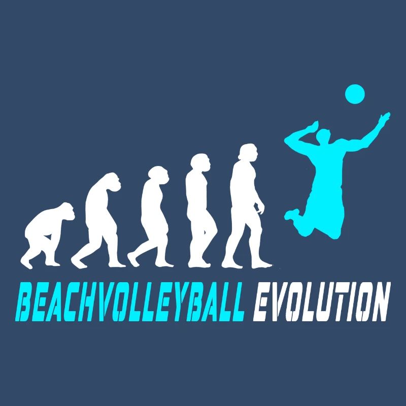 Conception d'évolution de volleyball de plage / idée cadeau