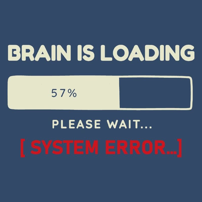 System Error Outfit Gehirn wird Geladen Design