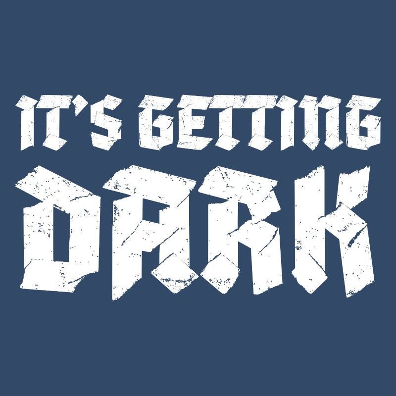 C’est Getting Dark Graffiti design typographique