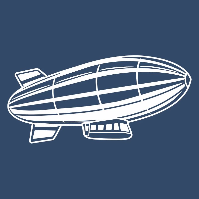 Silhouette de dirigeable Zeppelin