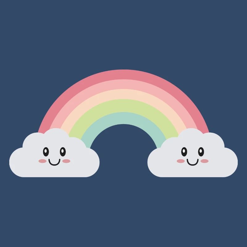 Rainbow clouds