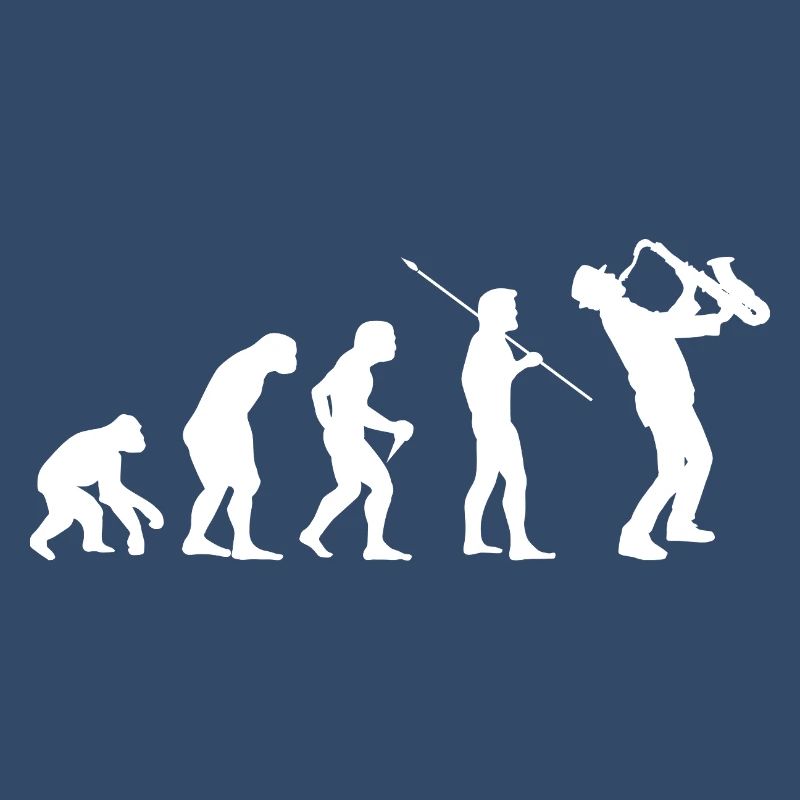Evolution to Saxophonist Music Gift