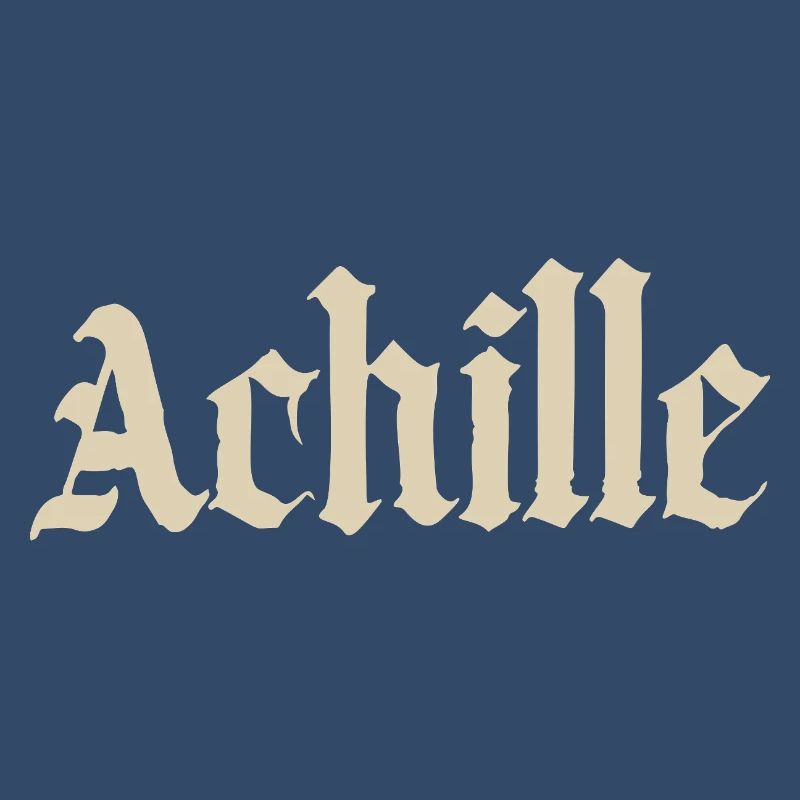 Achille Gothic script