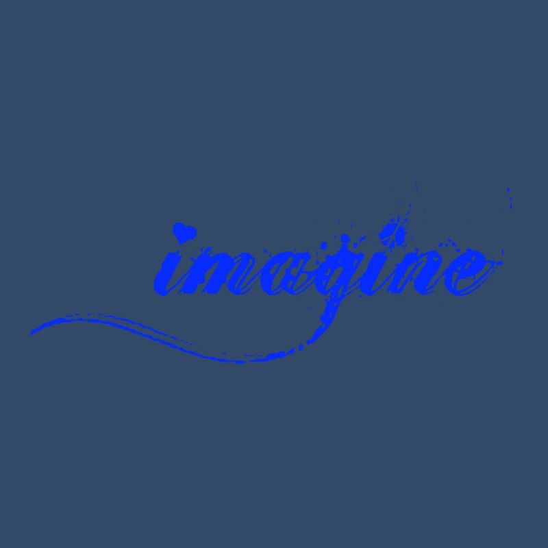 Imagine Blaue Farbklecks Script